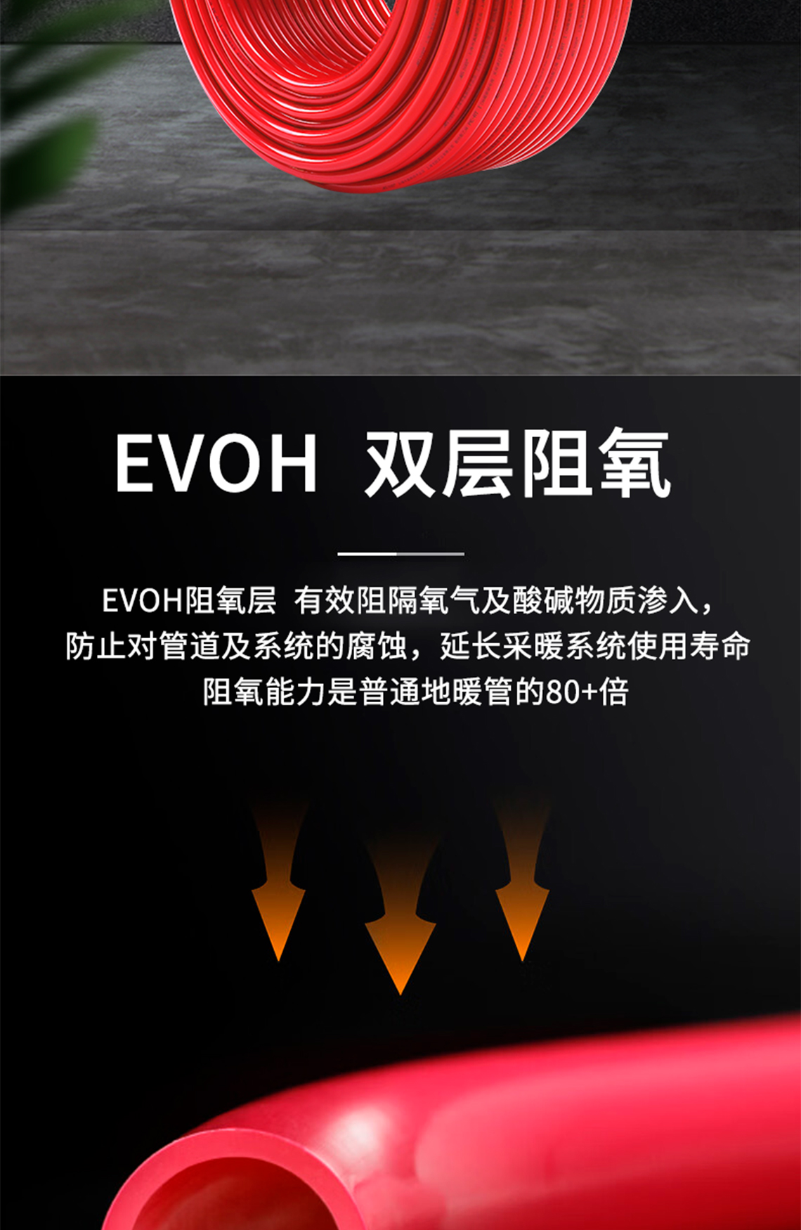 龍勝管精品紅色PERT阻氧管